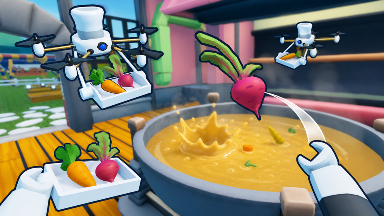 Automate a Restaurant game scene