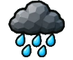 Rain event icon for Automate a Restaurant